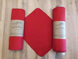Odd Pod Kitchen Unpaper Towel in lovely bright red, made from 100% cotton flannel fabric that is very soft and durable.