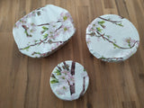 Odd Pod dish and bowl cover in a lovely floral design made from 100 cotton. Perfect replacement for single use plastic. 
