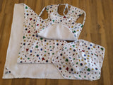 Odd Pod baby bib and burb cloth in matching design, featured with reusable wipes.  Handy and practical combination. All items made from 100% cotton flannel and towelling.