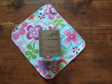 Odd Pod PP Paper in flannel fabric, in grey with a fun flower design in a pack of 8 reusable wipes.