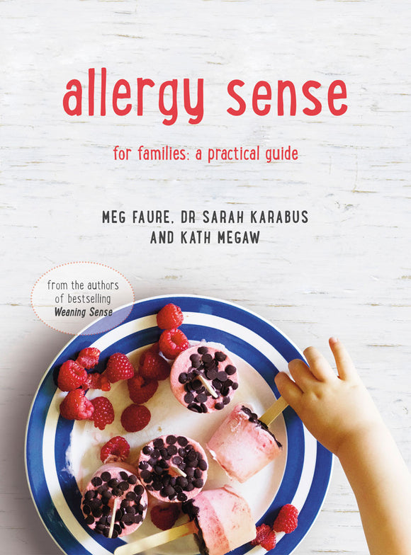 The Allergy Sense book is a guide for family with an allergic child. 